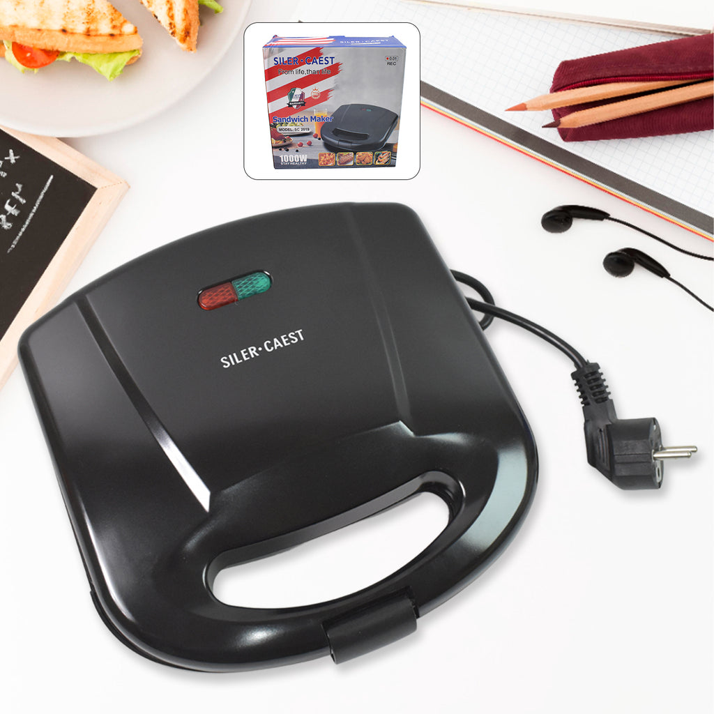 2819 Sandwich Maker Makes Sandwich Non-stick Plates Easy To Use With Indicator Lights