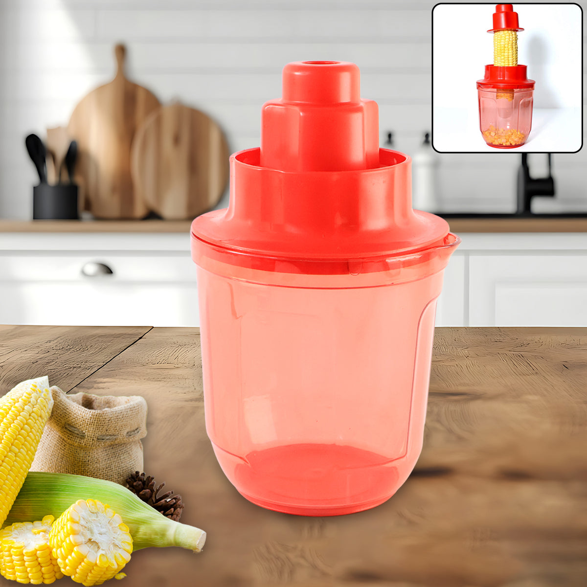 Supermom Corn Cutter With Steel Blades (1 Pc)