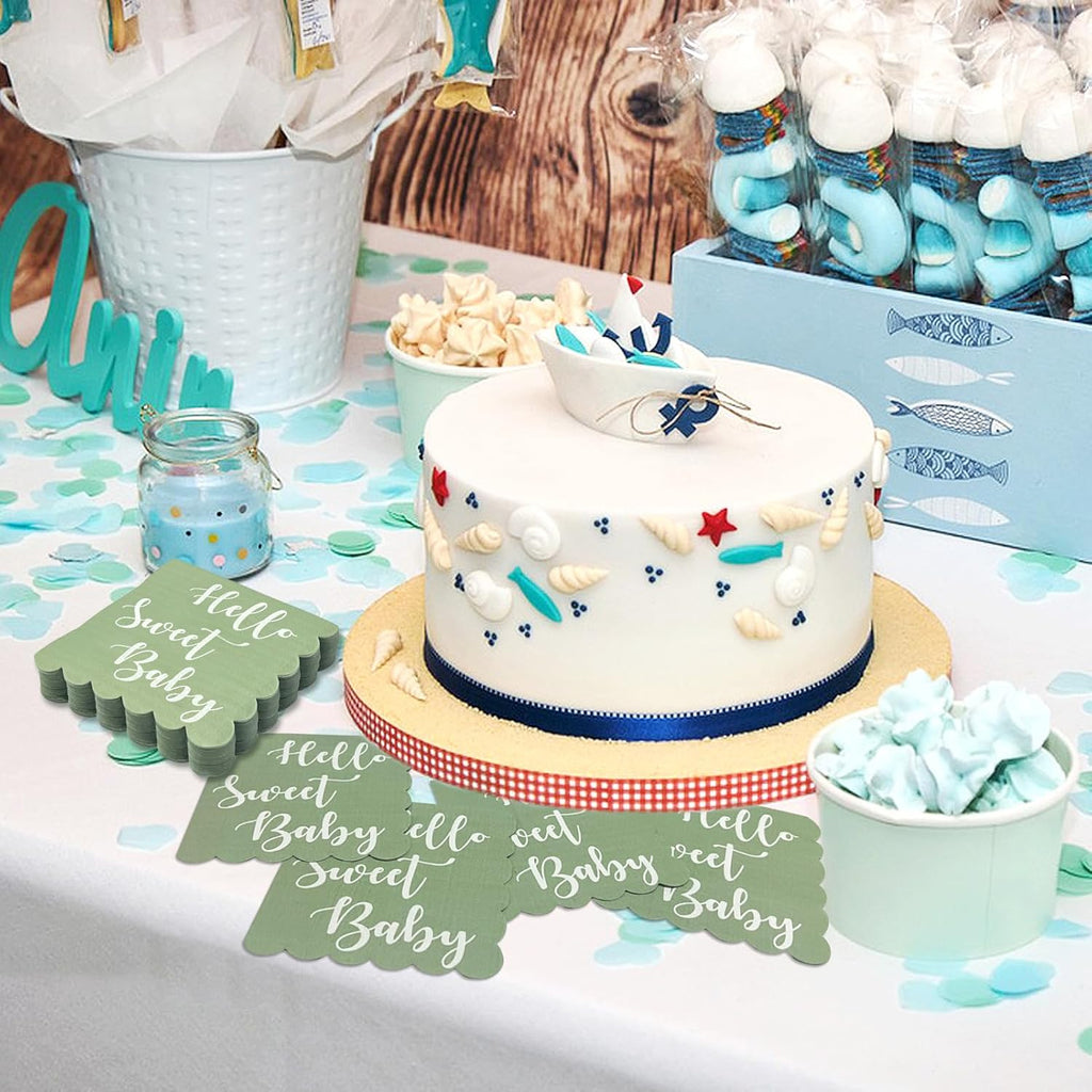 Hello Sweet Baby Party Paper Napkins (31 X 31 Cm  24 Pc)