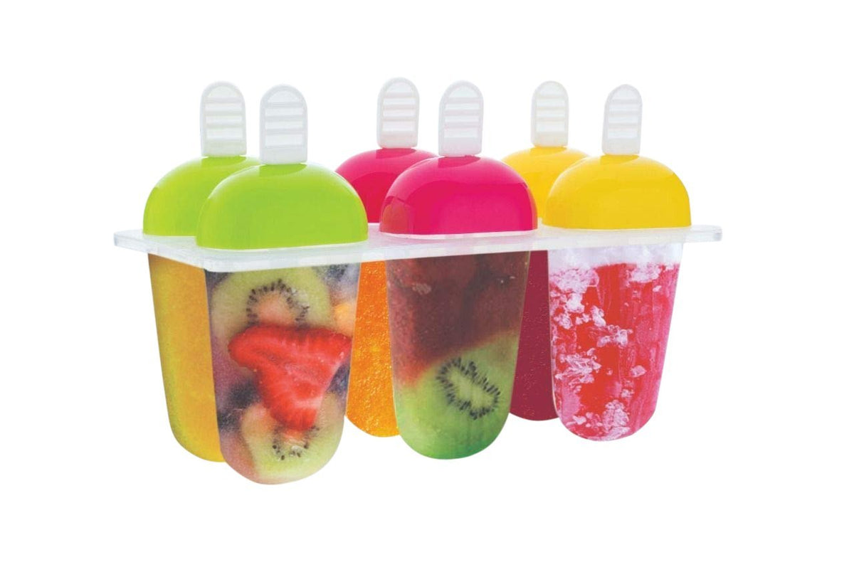 737 6 Pcs Multicolor Polypropylene Ice Mold Kulfi Makerstickcreamcandy Color Assorted