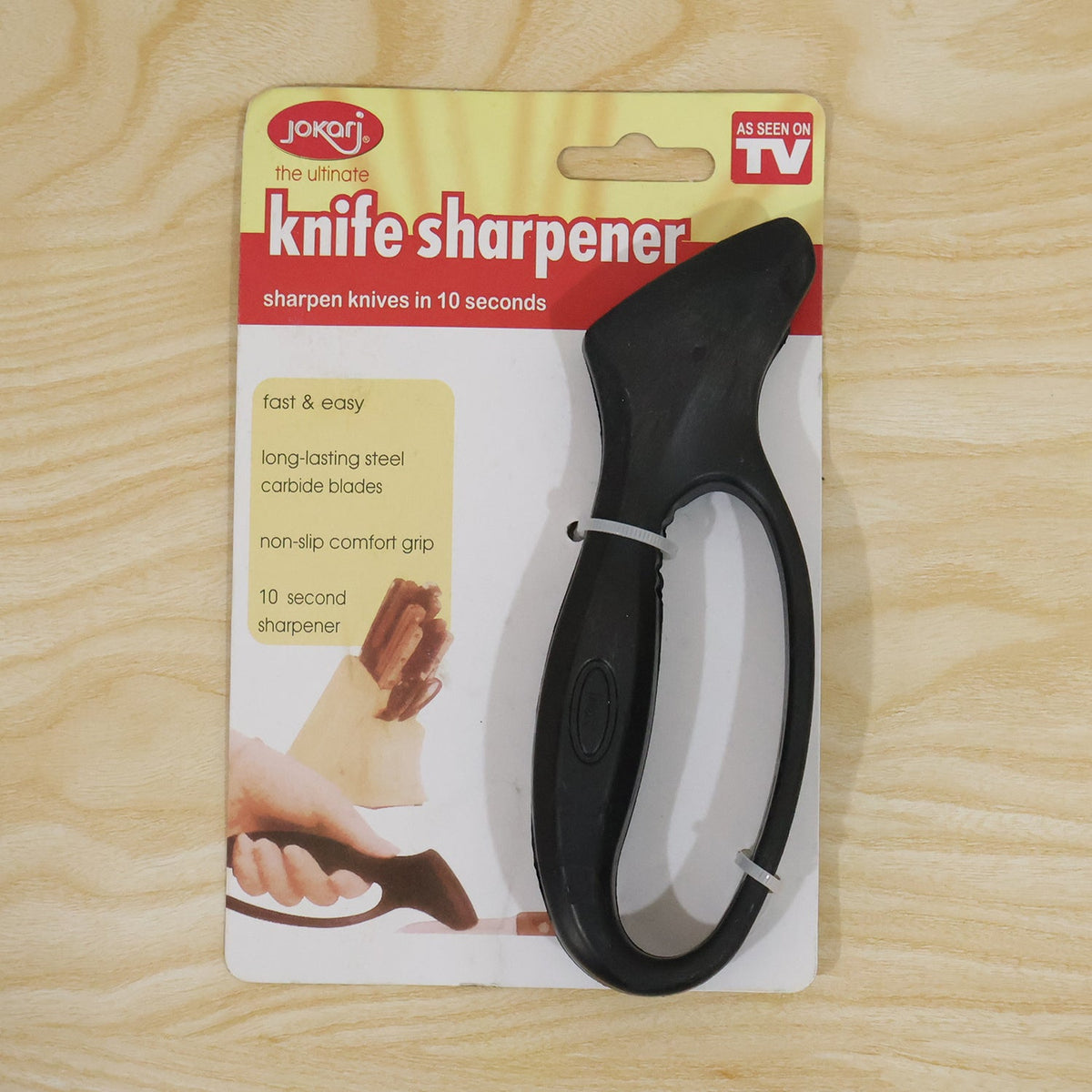 Handheld Manual Pull Through Knife Sharpener For Kitchen Cutting Blades (1 Pc)