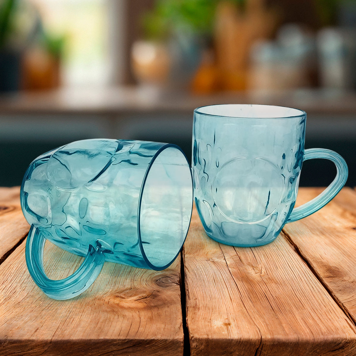 Apex Shake Mug Set  2 Pieces Durable Plastic Mugs (350ml) Approx
