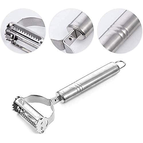 3 In 1 Stainless Steel Vegetable And Fruit Peeler Set (3 Pcs Set)
