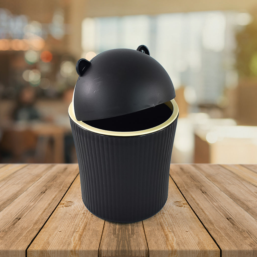 Apex Mini Tabletop Dustbin (1 Pc  1200 Ml  Mix Color)
