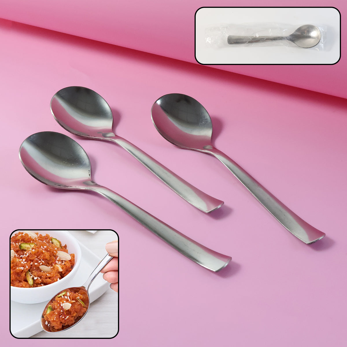 Everyday Dining Spoons - (3 Pc  Set)