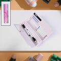 17609 8 in 1 Compass Box, Geometry Box 2 Compartment, Pencil Box with 1 Calculator, 1 Mirror, 2 Marker for Boys Art Plastic Pencil Box