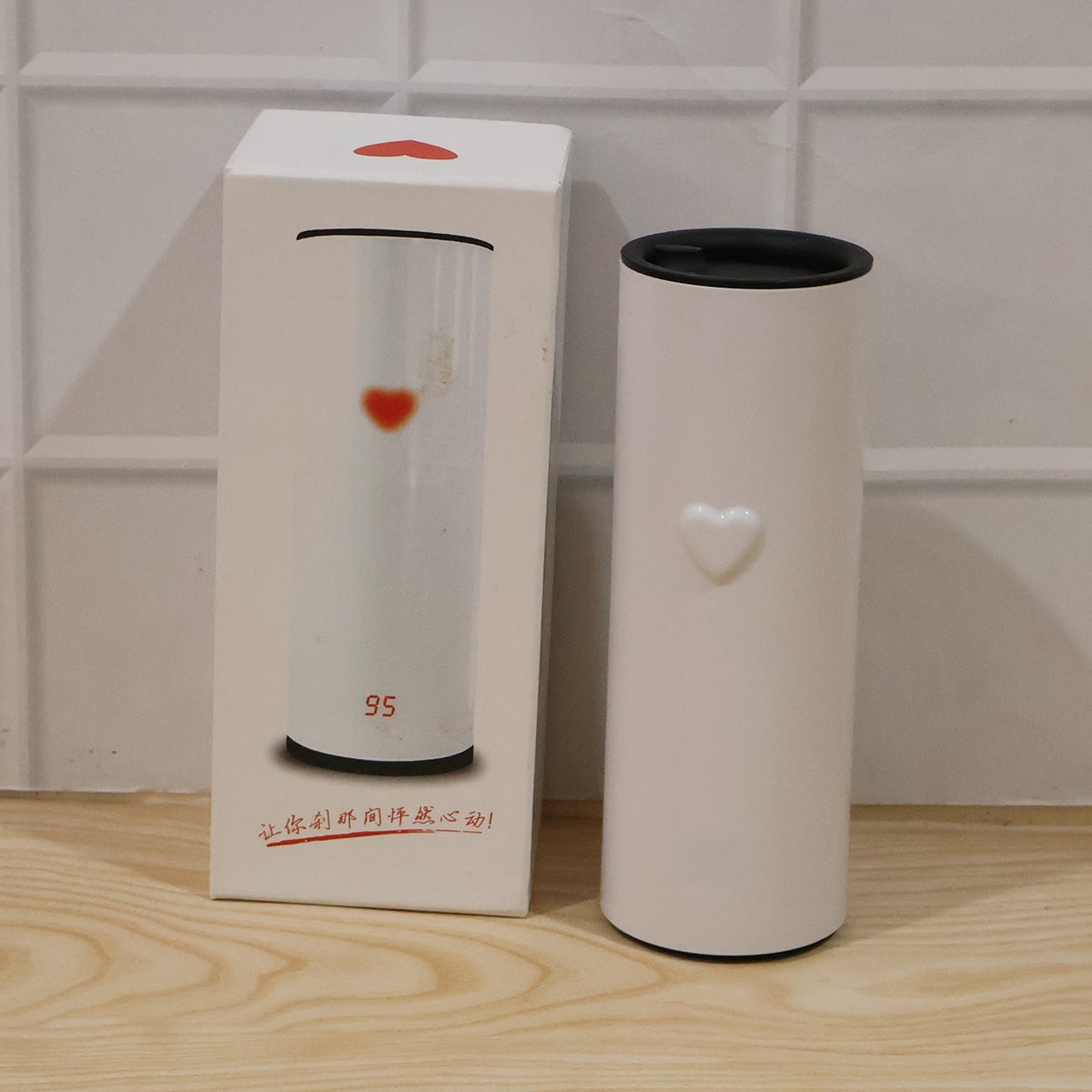 Temperature Display Travel Tumbler  Smart Insulated Water Bottle