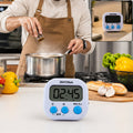 Digital Kitchen Timer With Large Lcd Screen Loud Alarm And Magnetic Back (1 Pc)