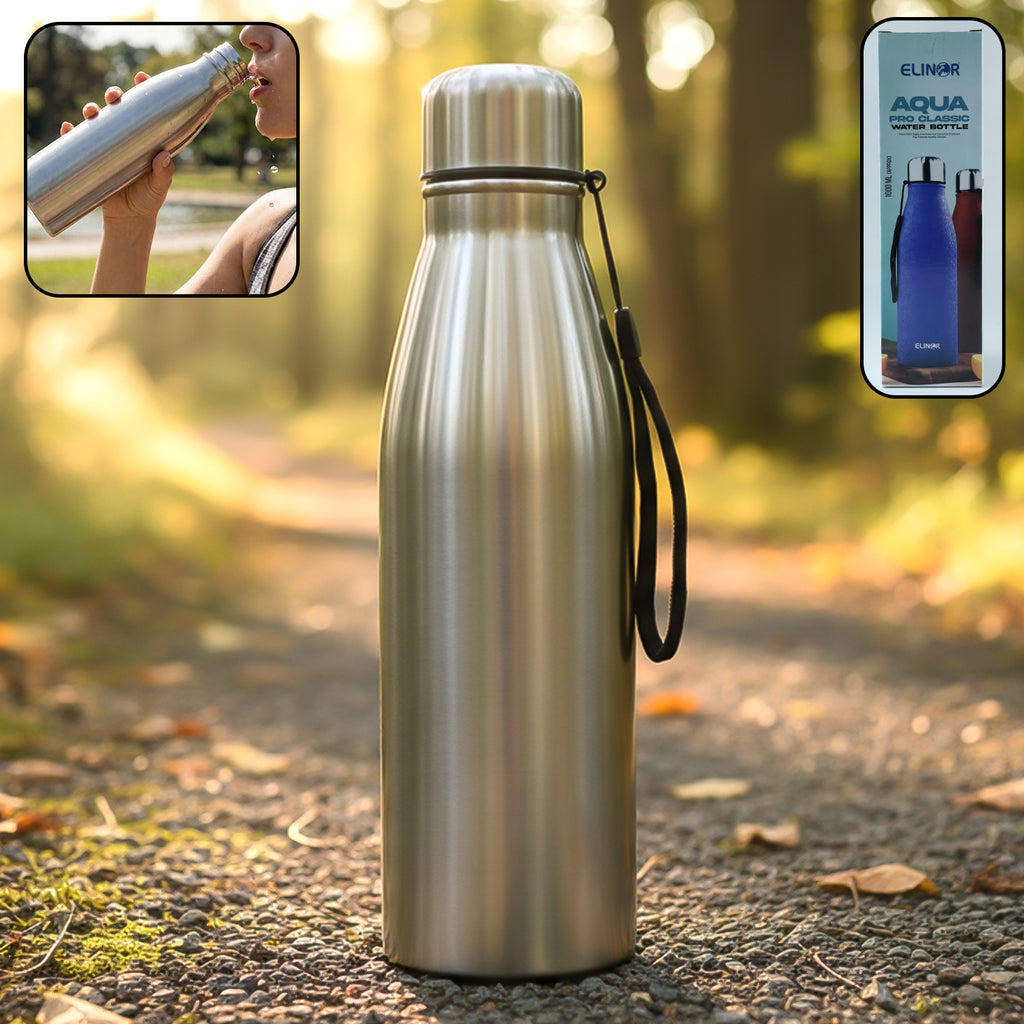 1000 Ml Stainless-steel Water Bottle (1 Pc)