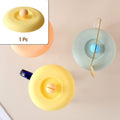 Cup  Mug Lid Dust Proof Silicone Rubber Airtight Seal (Cup  Spoon Not Included Only Lid 1 Pc)