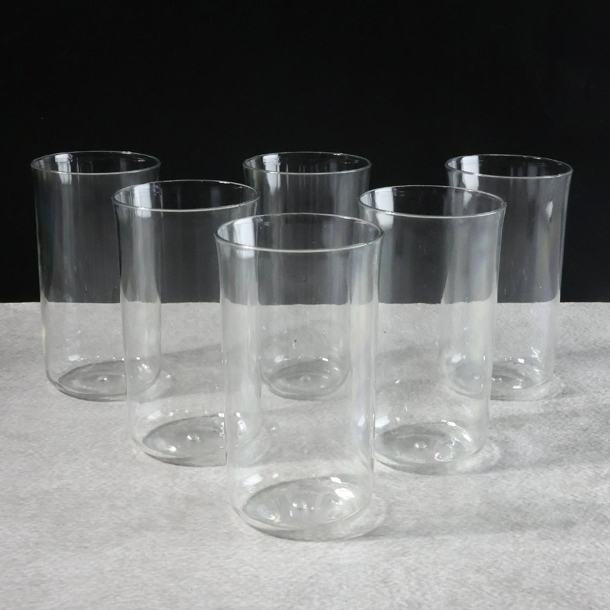 Glossy Plastic Glass Set (6 Pc  300 Ml)