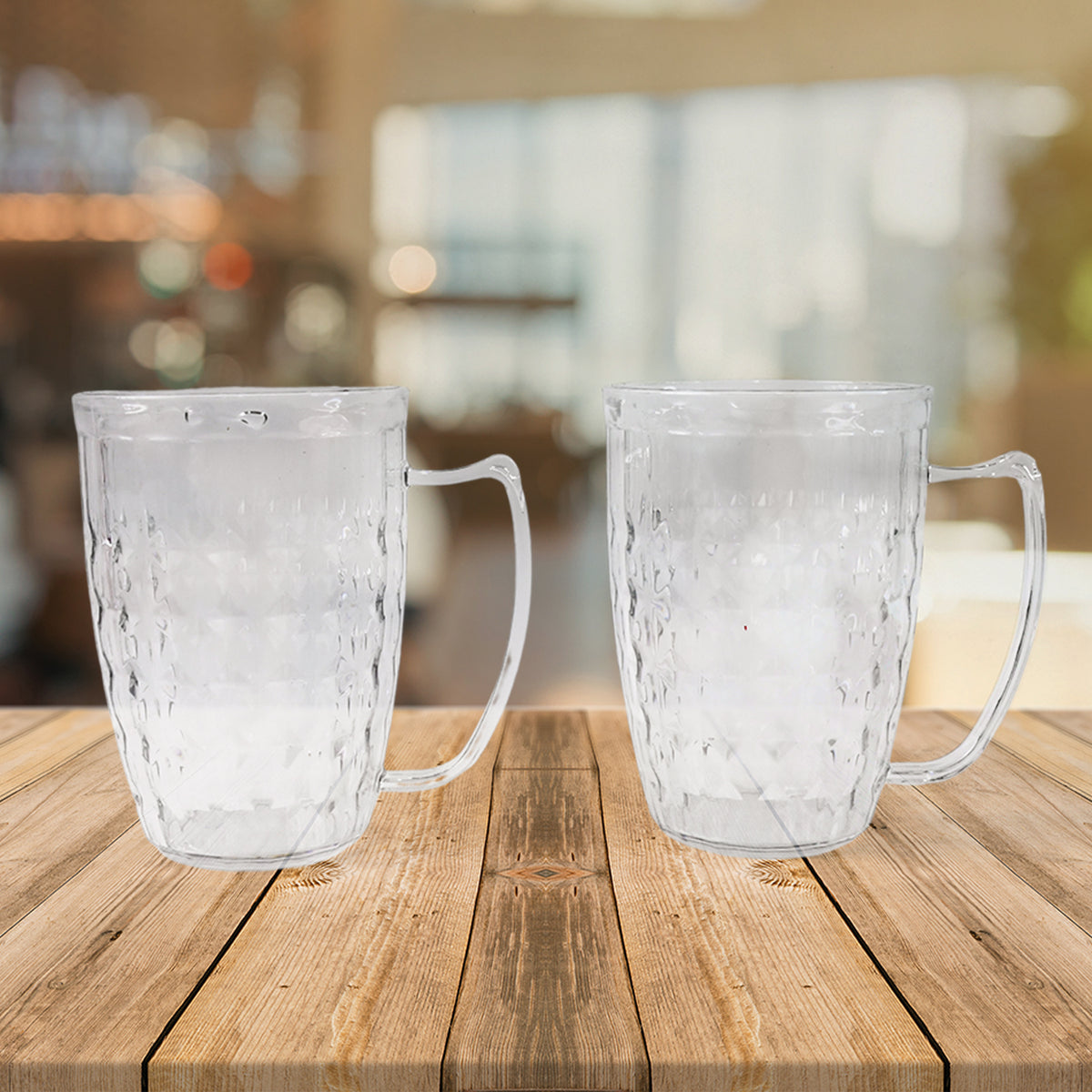 Apex Mocktail Mug Glass (2 Pc Set  400 Ml)