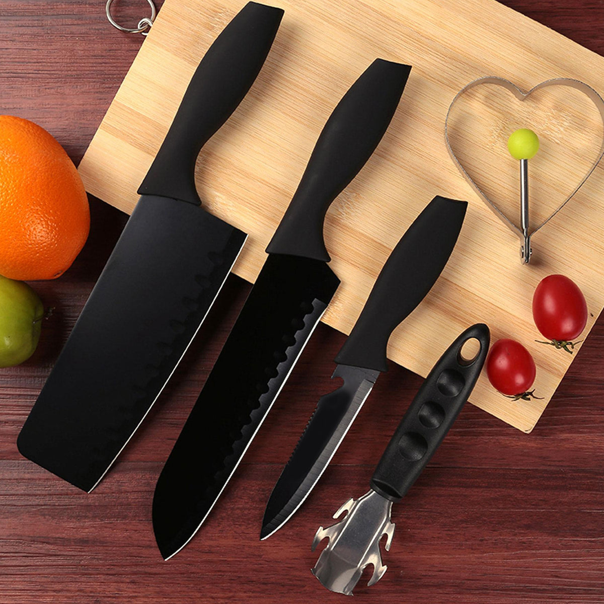 5910 5-piece Forged Kitchen Chef Cutlery Stainless Steel Knife Set Chopping Knife Chef Knife Utility Knife Butcher Knife (5pc)