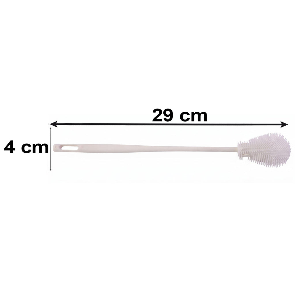 Silicone Cup And Bottle Cleaning Brush With Flexible Bristles For Kitchen (1 Pc)