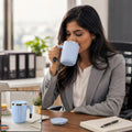 Apex Office Mug 400 Ml With Handle And Lid Steel Rim Coffee Mug (1 Pc)apex Office Mug 400 Ml With Handle And Lid Steel Rim Coffee Mug (1 Pc)