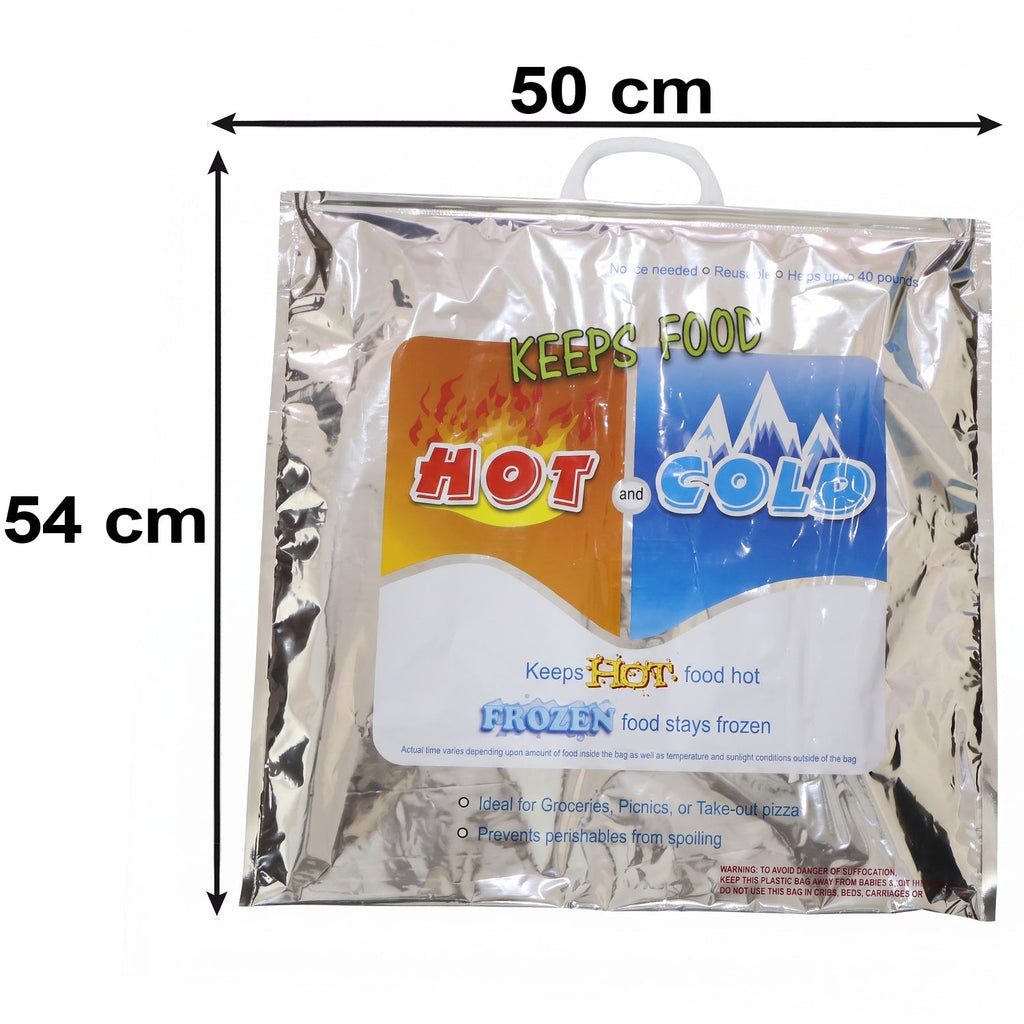 Big Hot  Cold Insulated Food Storage Bag For Grocery Picnic And Travel (1 Pc)