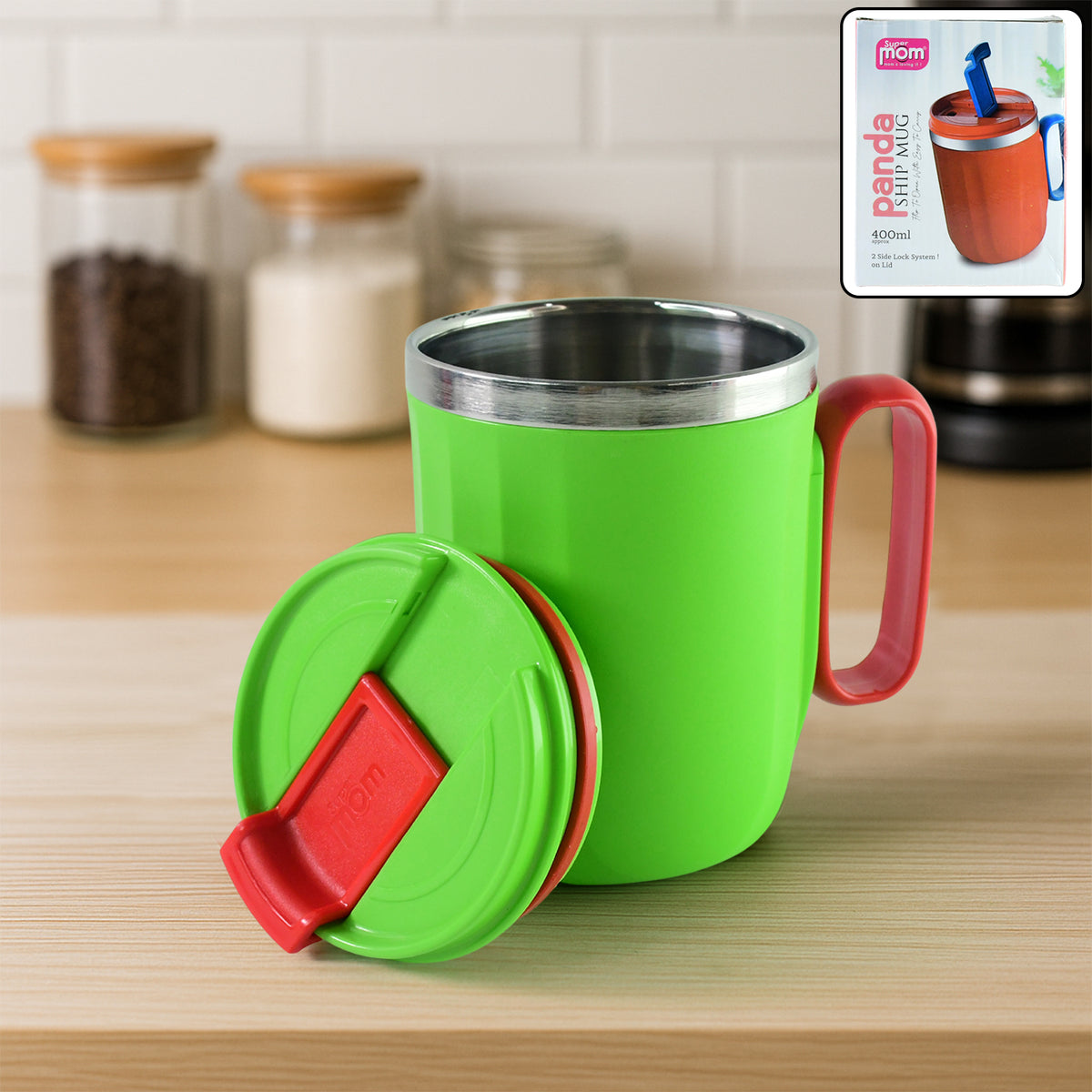 Supermom Panda Ship Mug (400ml  1 Pc)