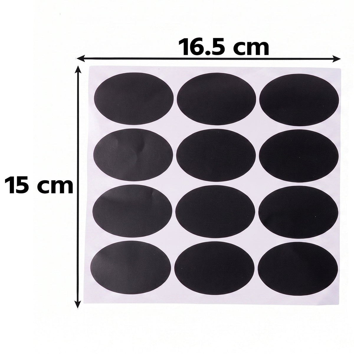 Oval Chalkboard Sticker Labels With Marker Pen Reusable Jar Labels (1 Set)