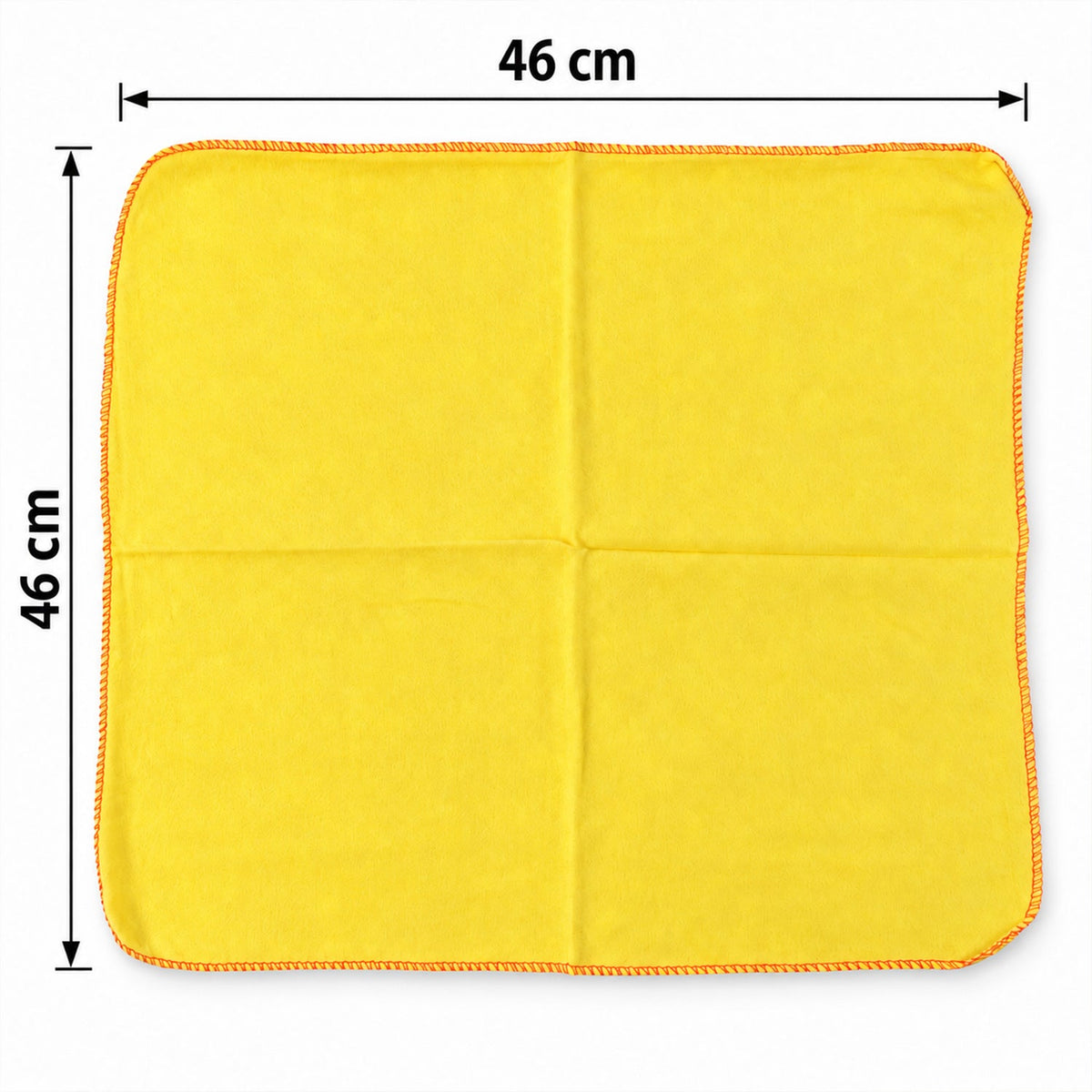 Yellow Cotton Duster Cloth For Daily Home And Kitchen Cleaning (3 Pc 46x46 Cm)