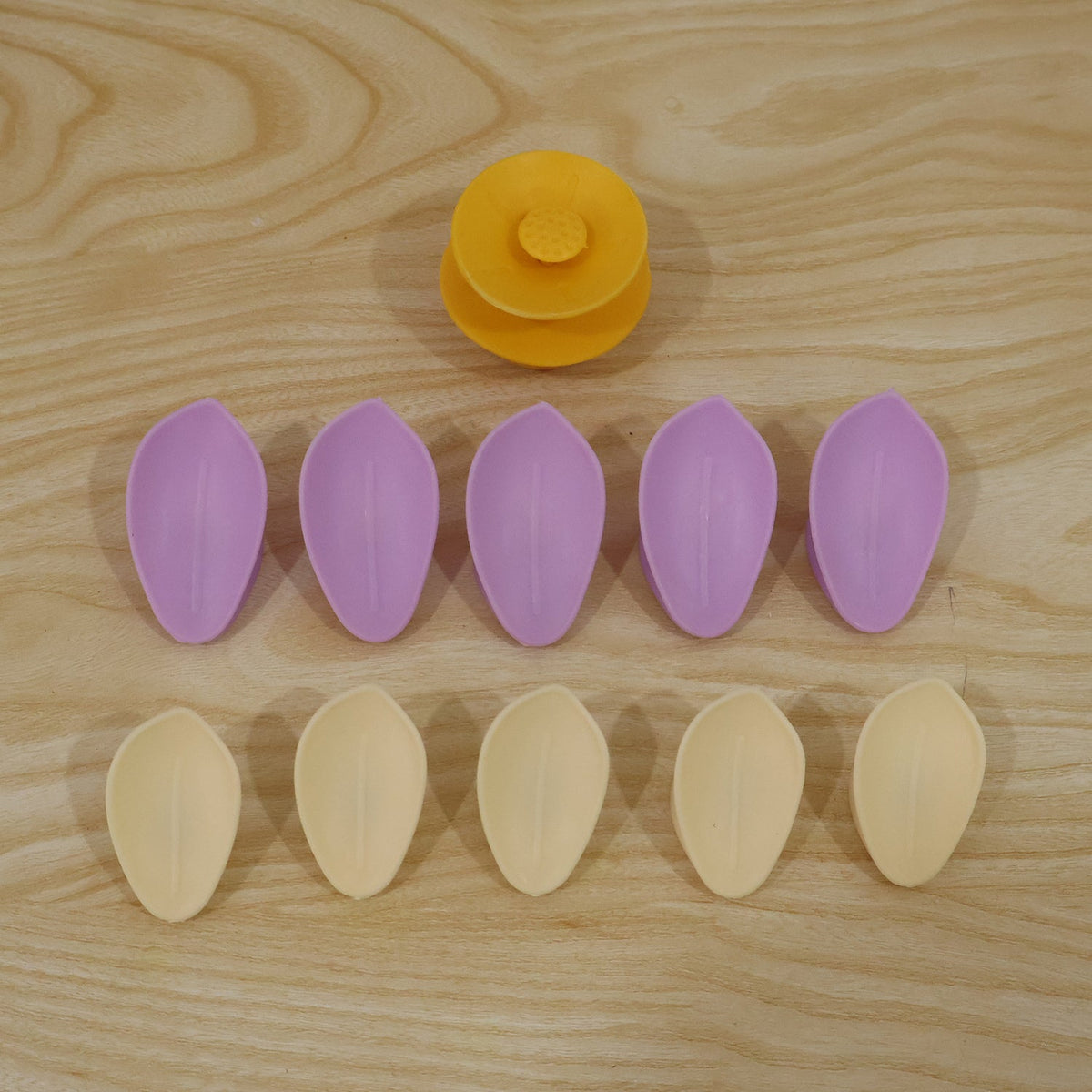 Double Layer Plastic Flower Food Bag Sealing Clips For Kitchen Storage (10 Pcs)