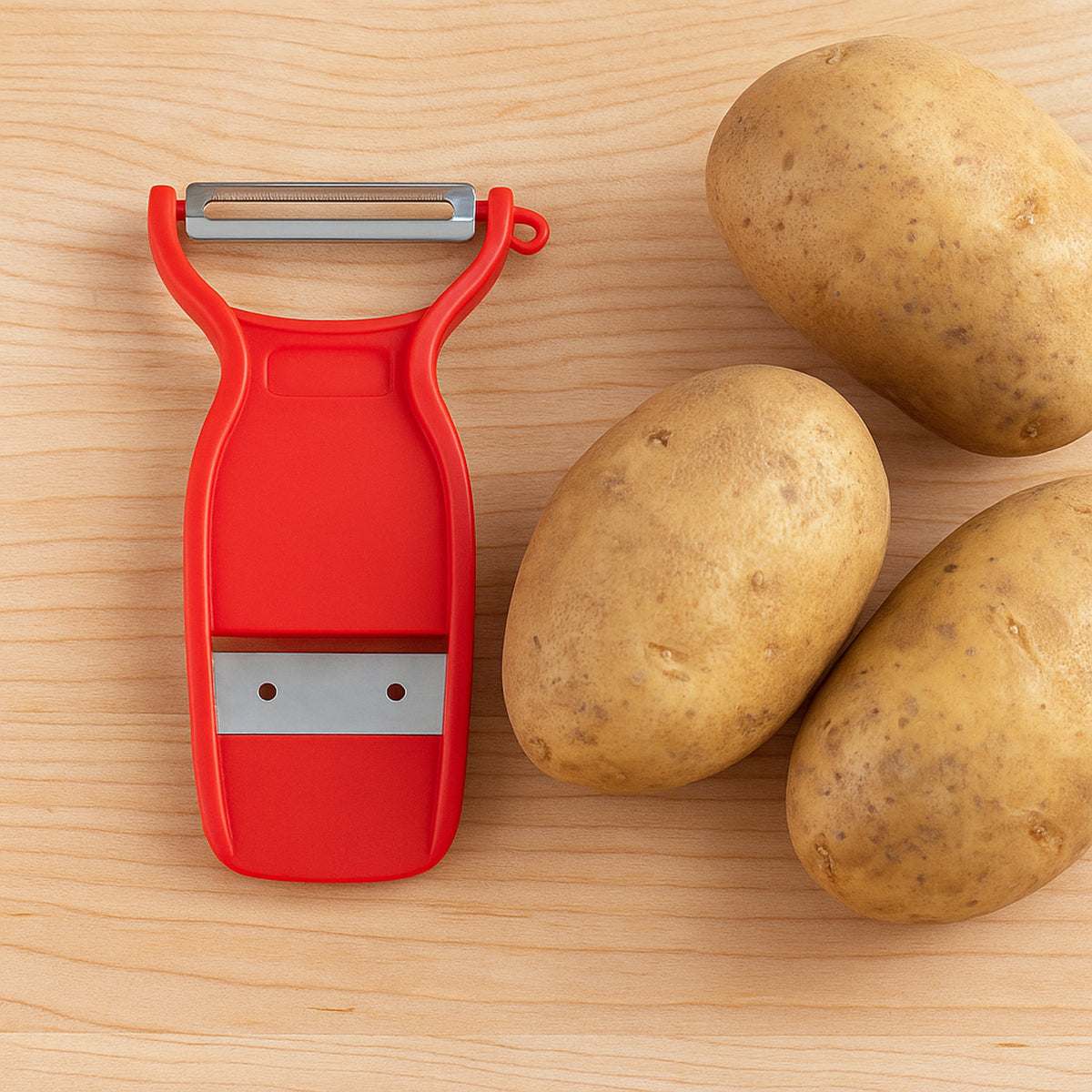 Supermom Swiss 2-in-1 Slicer  Peeler With Ultra Sharp Stainless Steel Blades