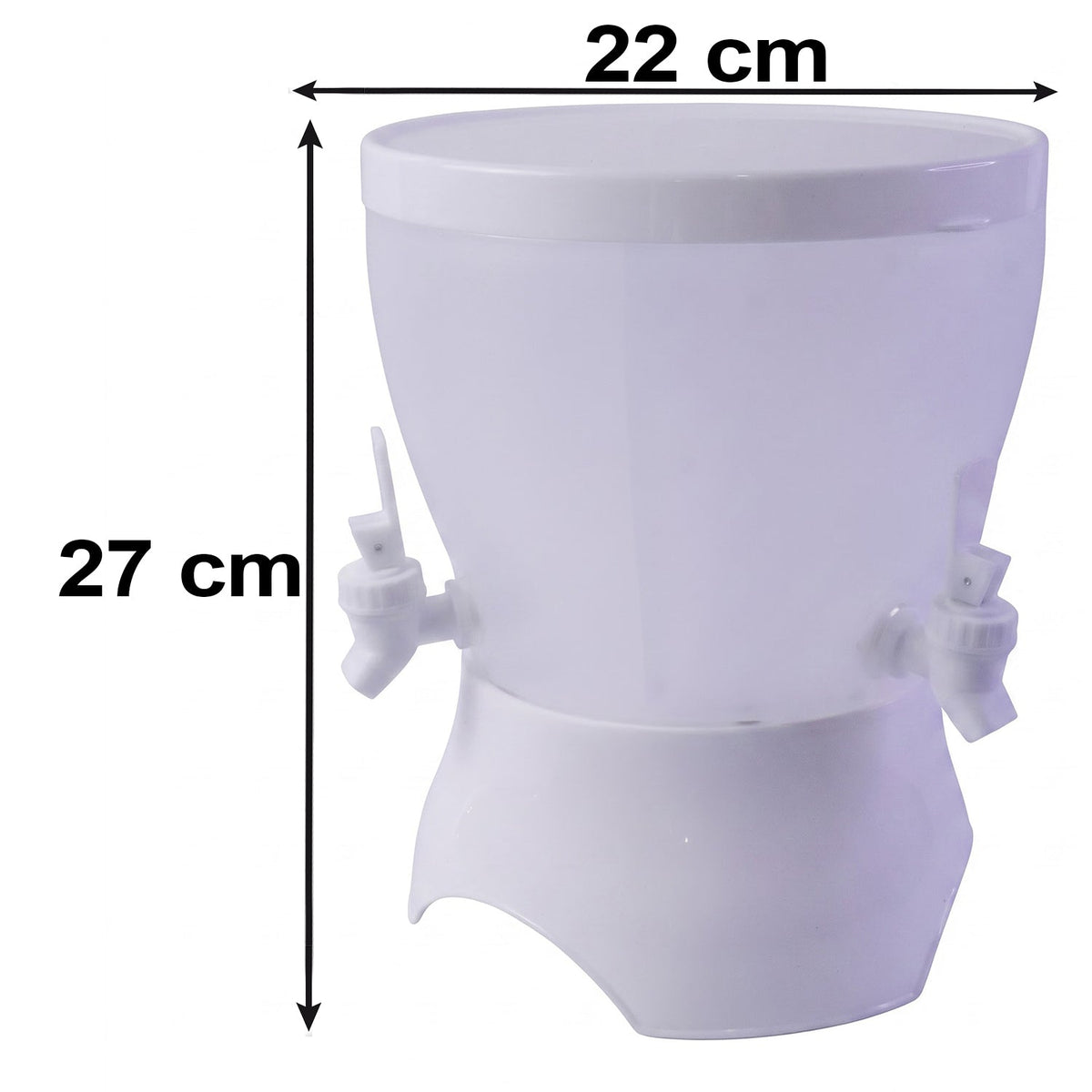 Plastic Cold Water Storage Dispenser Kettle With Dual Taps For Home Use (1 Pc)
