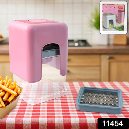 Apex Heavy Duty Potato Chipser  Vegetable Chopper With Dual Blade Set