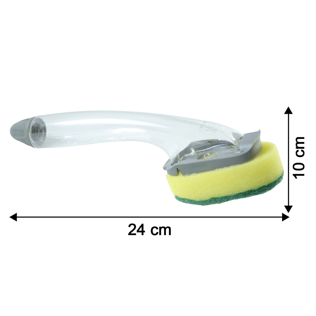 Heavy Duty Soap Dispensing Dishwand Scrubber Brush (1 Pc)