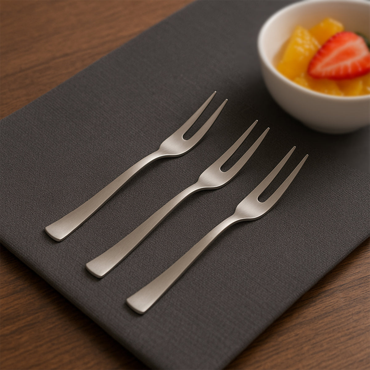 Apex 6 In 1 Stainless Steel Fruit Fork (1 Set)