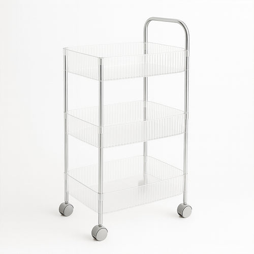 Apex Sapphire 3-layer Multipurpose Storage Trolley With Wheels