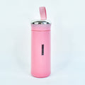 Water Bottle 400ml Leak Proof Glass Water Bottle With Daily Water Intake For Gym And Children Nice Bottle (1 Pc  Pink Color)
