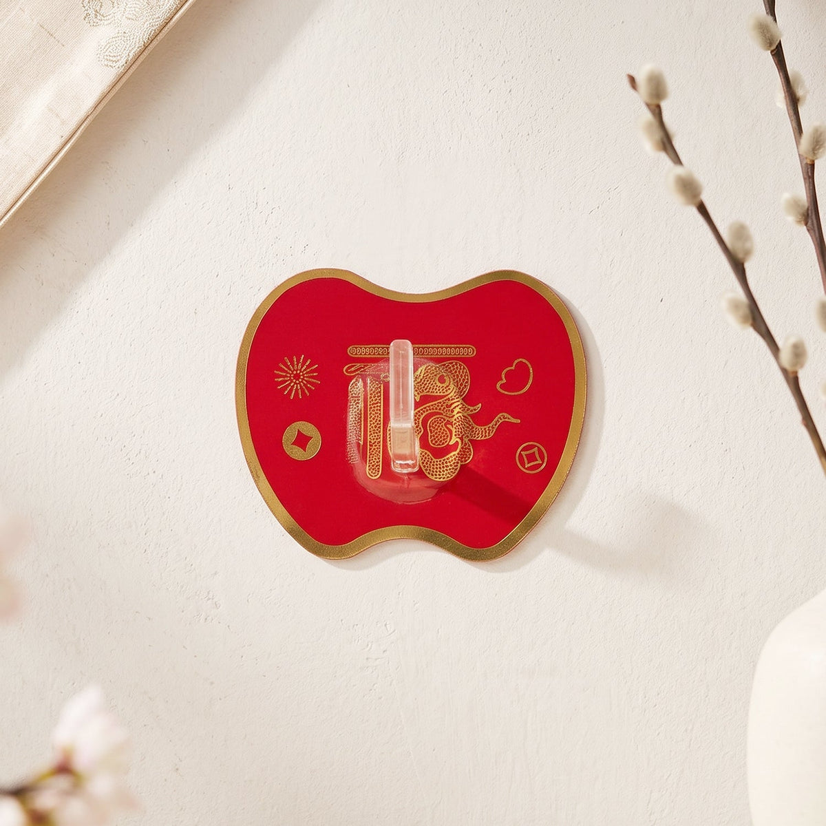 Self Adhesive Wall Hook Decorative Strong Sticky Hook For Keys (1 Pc)