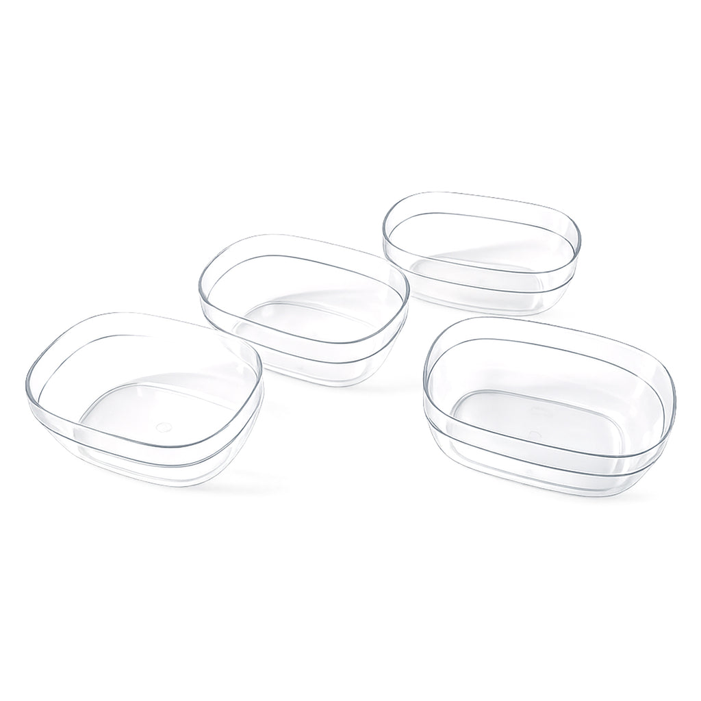 Transparent Multipurpose Serving Bowl Set (4 Pc Set)