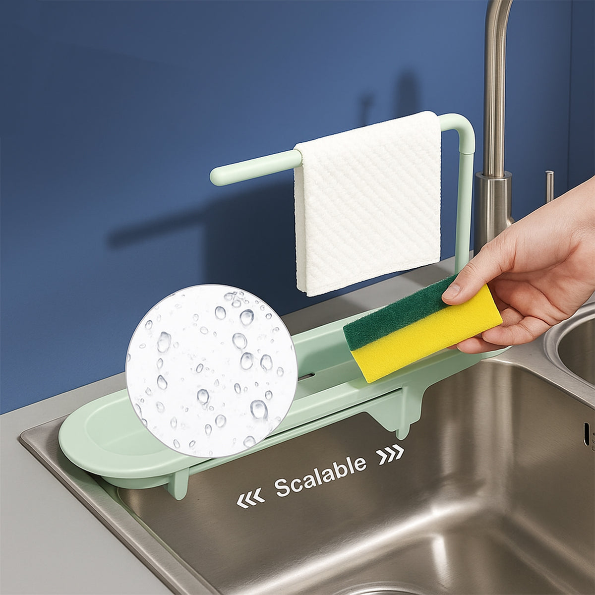 Plastic Telescopic Sink Storage Rack