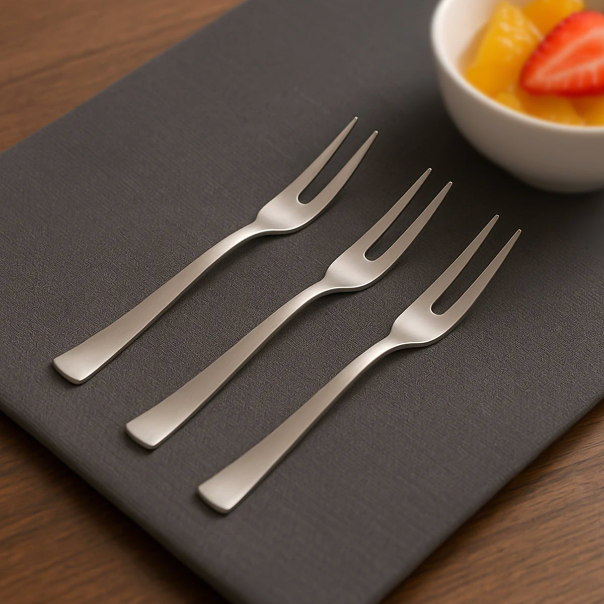 Mini Dessert  Fruit Fork - (3 Pc )
