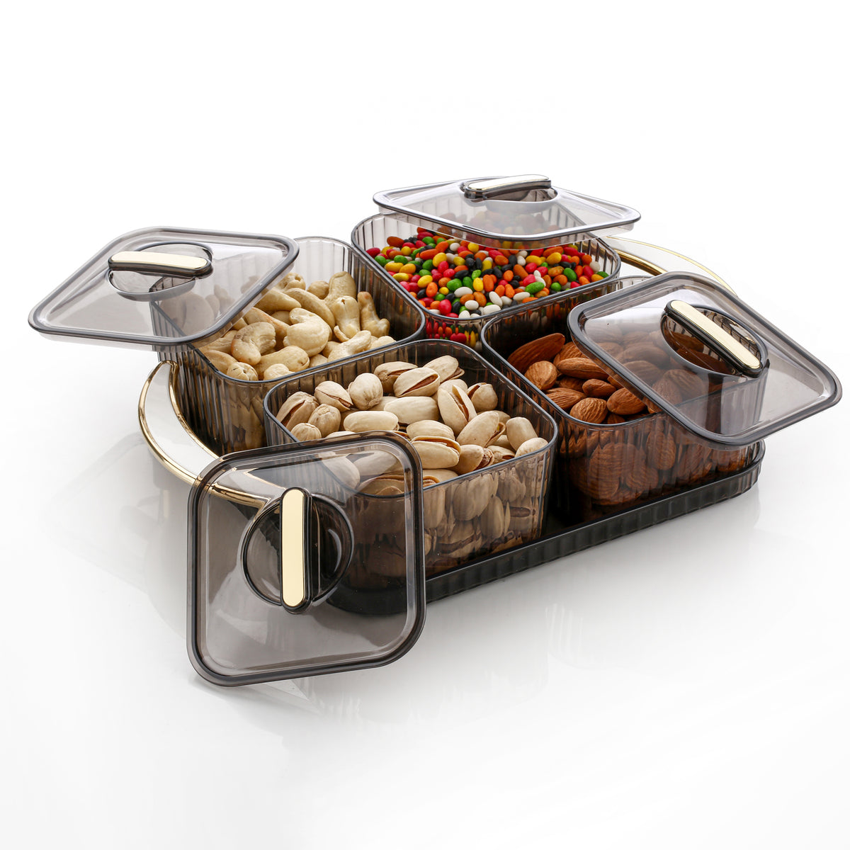 Luxury Delight 4-piece Dryfruit Storage Box (1 Set)