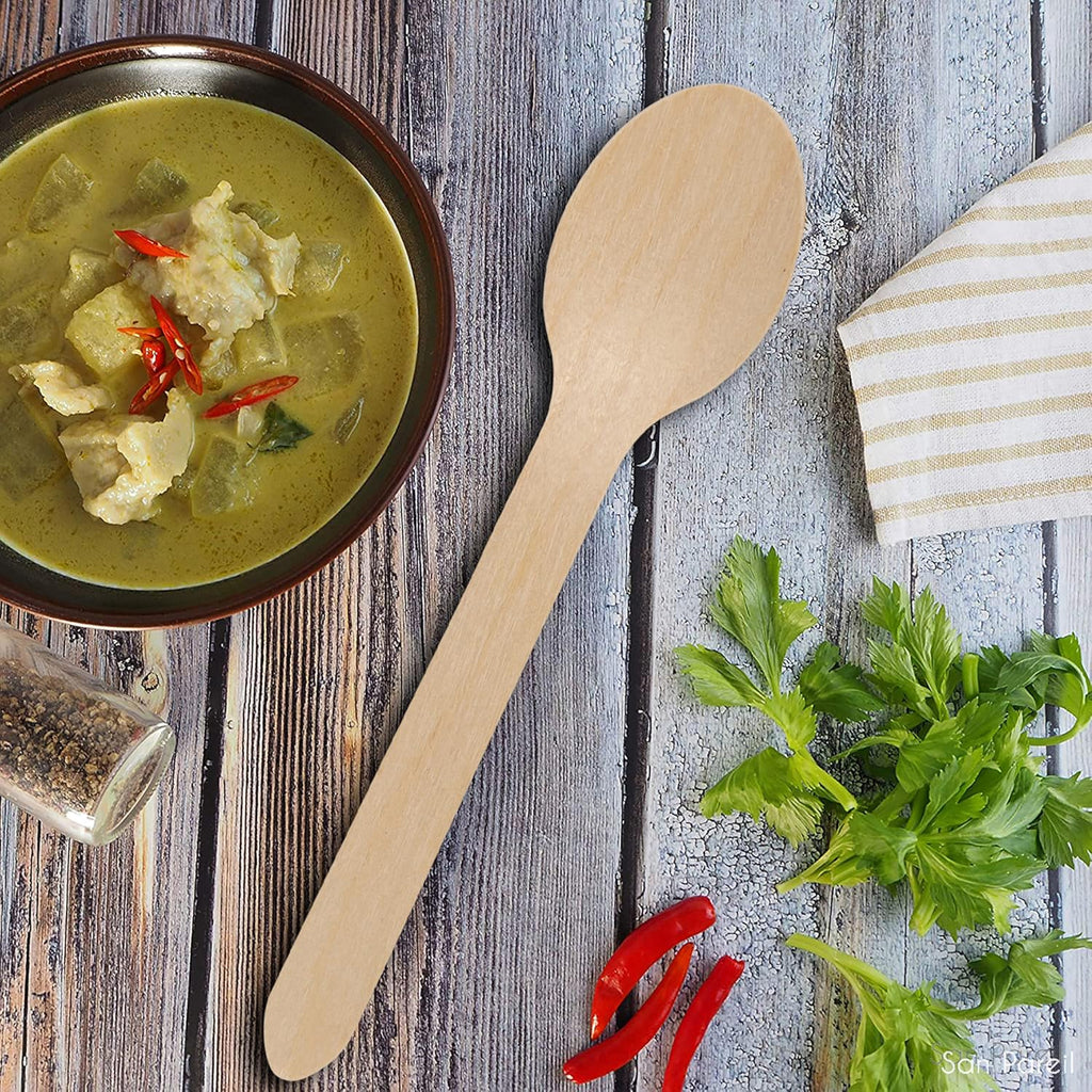 110mm Wooden Tea Spoon  30 Pcs Pack