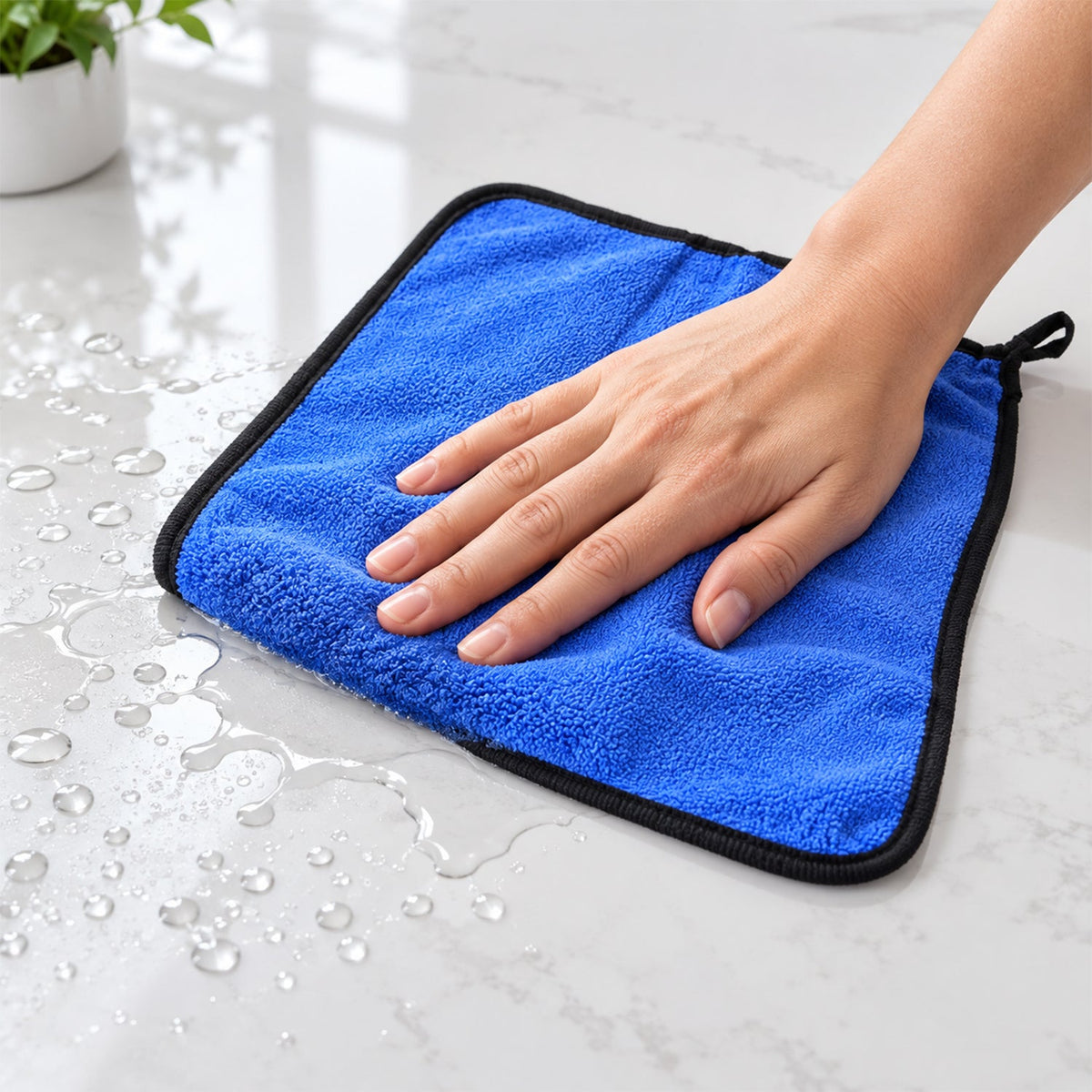 Soft Absorbent Reusable Cleaning Cloth Towel For Kitchen Car Glass And Home Use