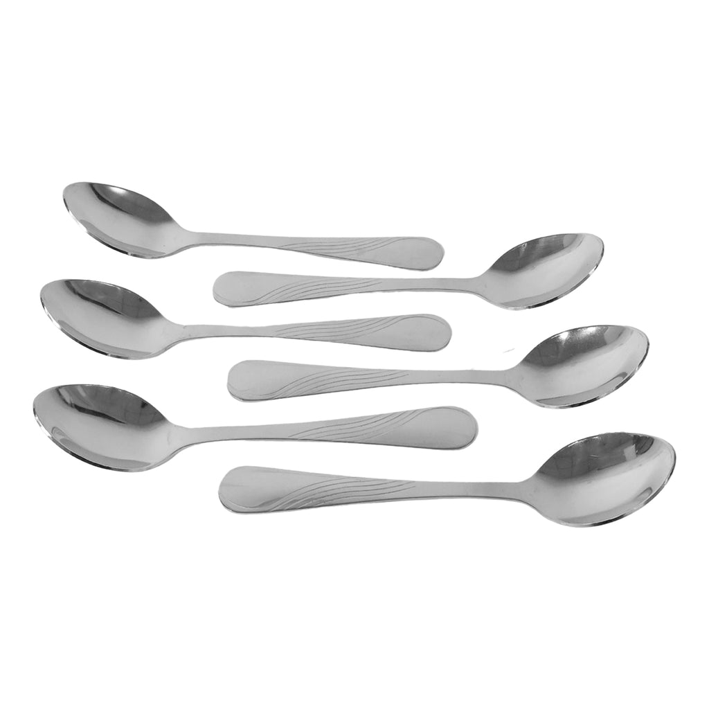 Supermom Diamond Stainless Steel Dining Spoon (6 Pc  Set)