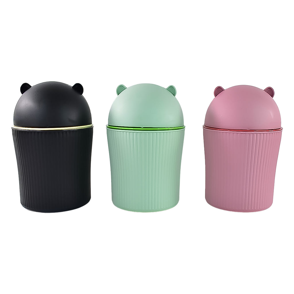 Apex Mini Tabletop Dustbin (1 Pc  1200 Ml  Mix Color)