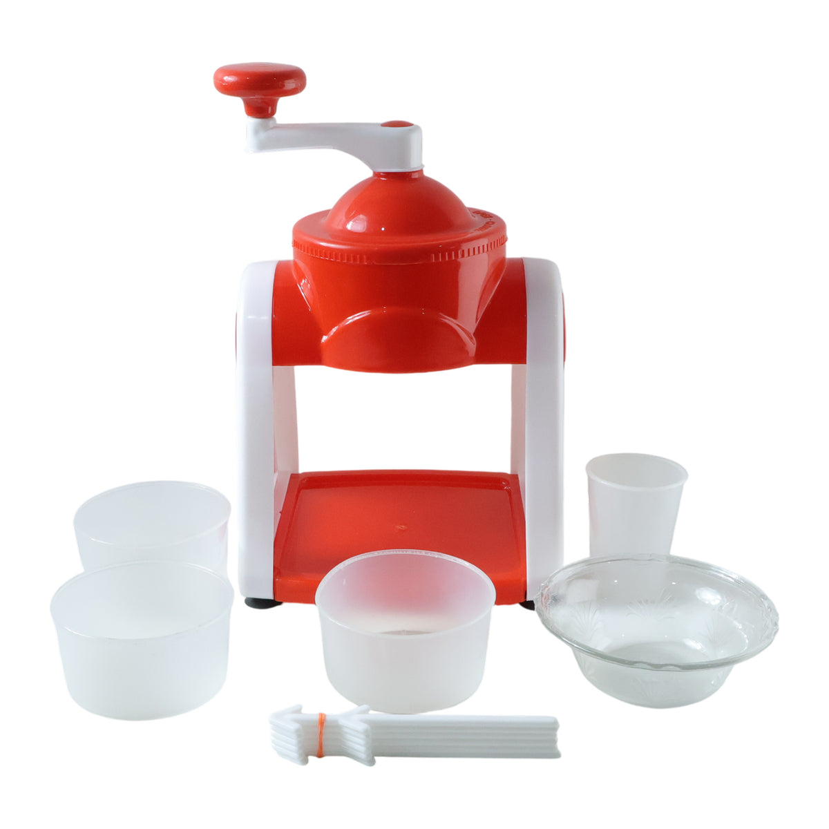 Manual Ice Snow Maker Machine (1 Set Red Color)