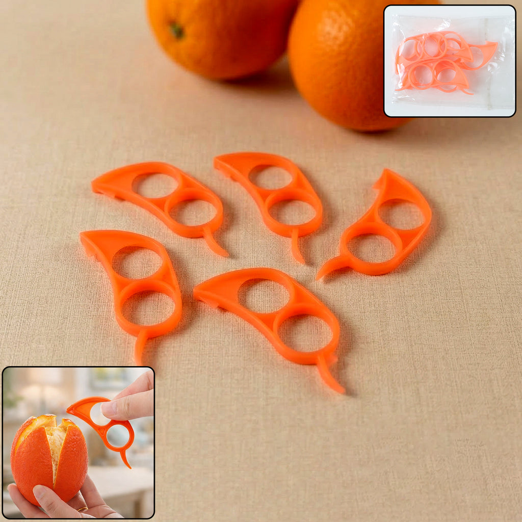 Multipurpose Plastic Orange Peeler Tool (5 Pc)