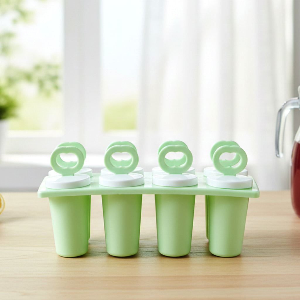 Prexo Plastic Ice Cream Popsicle Maker (8 Pc Set)