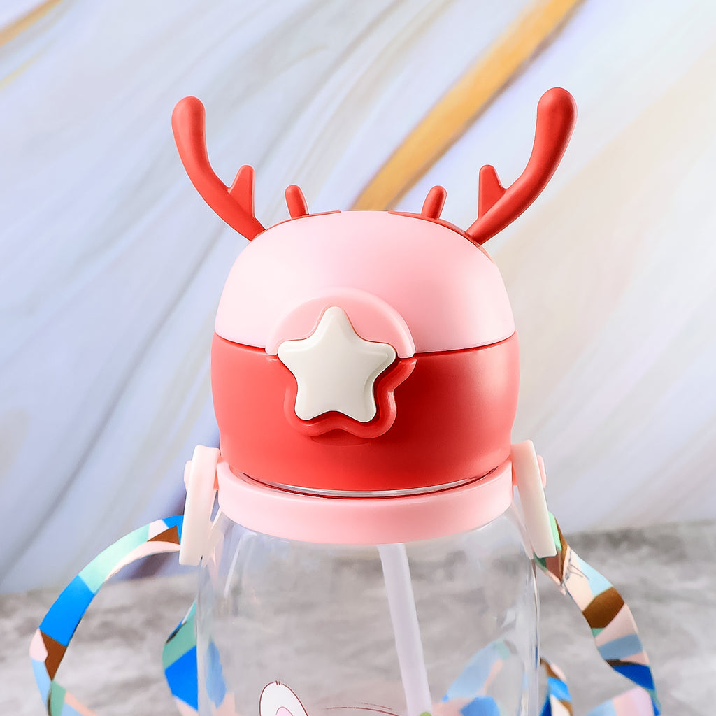 Cute Cartoon Water Bottle Approx 450ml (1 Pc)