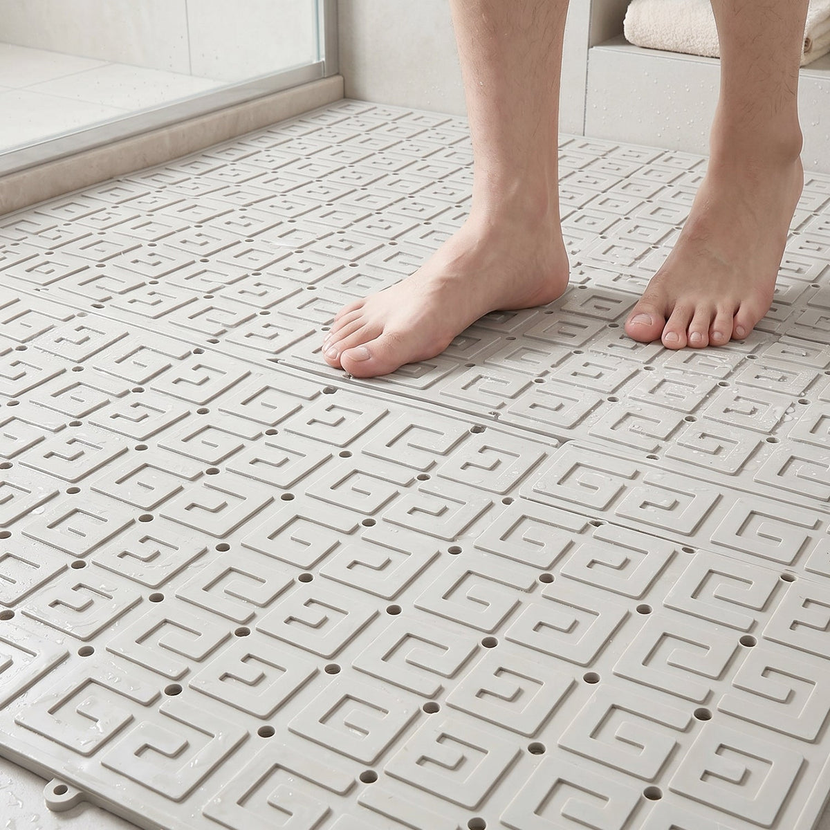 Bathroom Anti Skid Mat  Non Slip 30x30cm For Safe Wet Areas