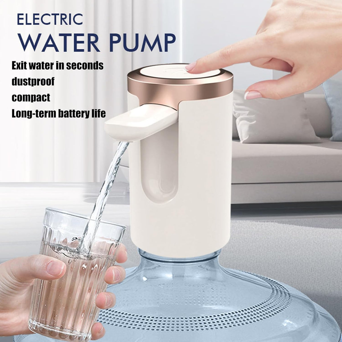 Usb Rechargeable Automatic Water Dispenser For 20 Litre Bottle (1 Pc)
