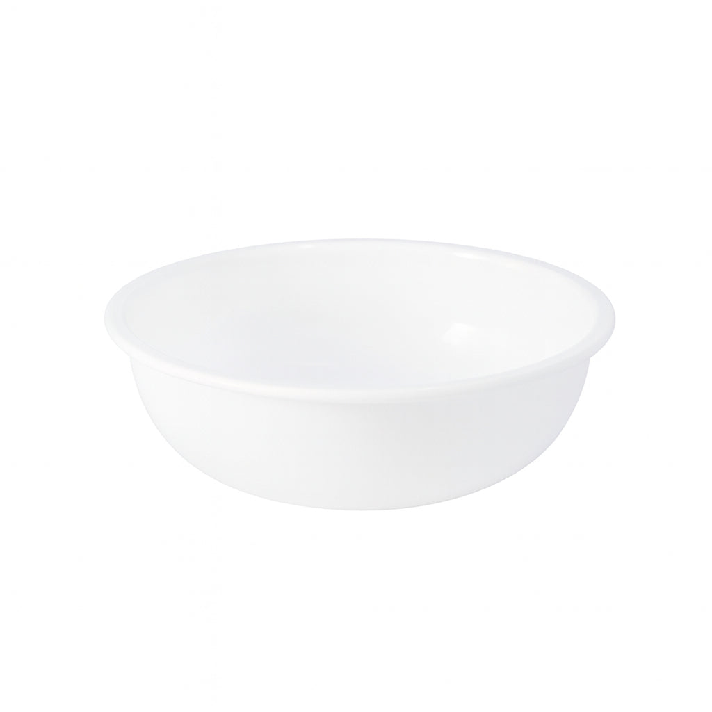 Plastic 6 Inch White Round Deep Serving Bowl (1 Pc)