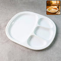 Plastic Large Compartment Dinner Plate  Thali With 4 Sections