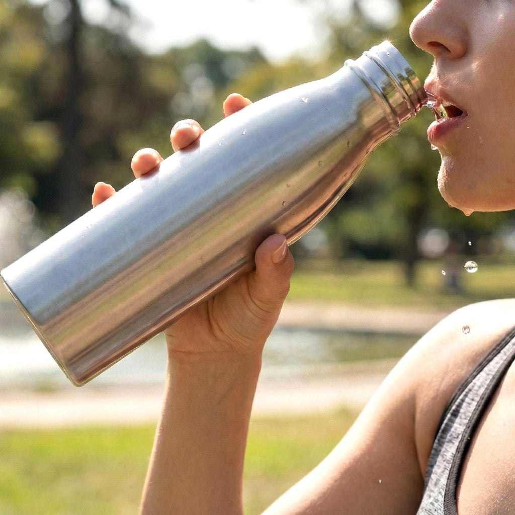 1000 Ml Stainless-steel Water Bottle (1 Pc)