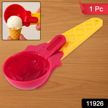 1-piece Plastic Ice Cream  Watermelon Scooper With Trigger Dipper